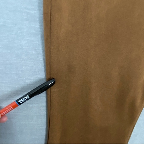 Sofia Jeans Melisa Flare Pants Womens 16 Brown Button Fly Soft Suede Feel - Picture 9 of 14